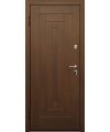 Дверь входная в квартиру Cerber 27 - Наборная панель из массива бука. Цвет: Бук кремовый. L-образные наличники с зарезкой под петли.
