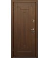 Дверь входная в квартиру Cerber 3 - Наборная панель из массива бука. Цвет: Бук кремовый. L-образные наличники с зарезкой под петли.